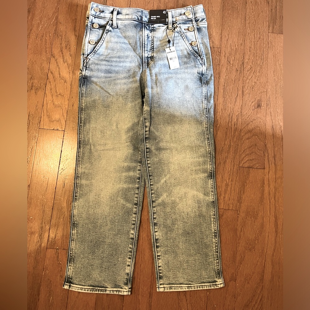 Express High Rise Ankle Denim Jeans